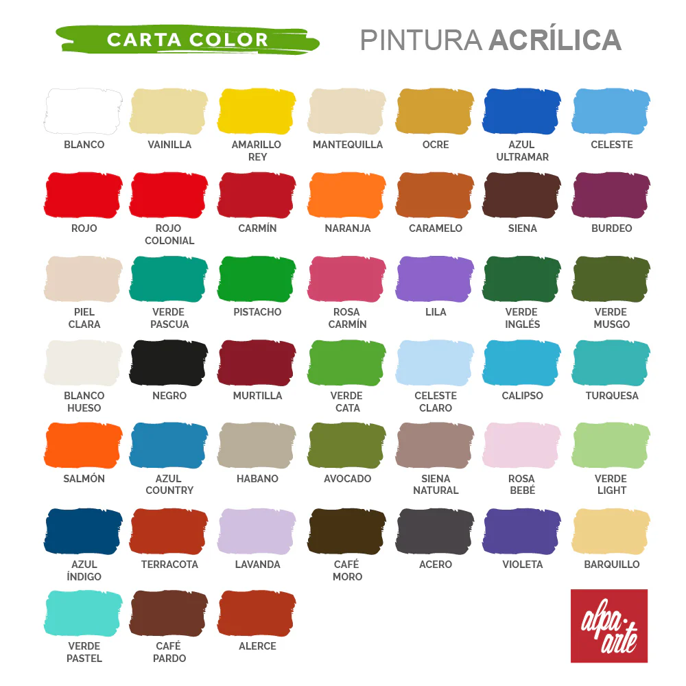 Pintura AcrÃlica 250 ml - (variedad de colores) - Imagen 3